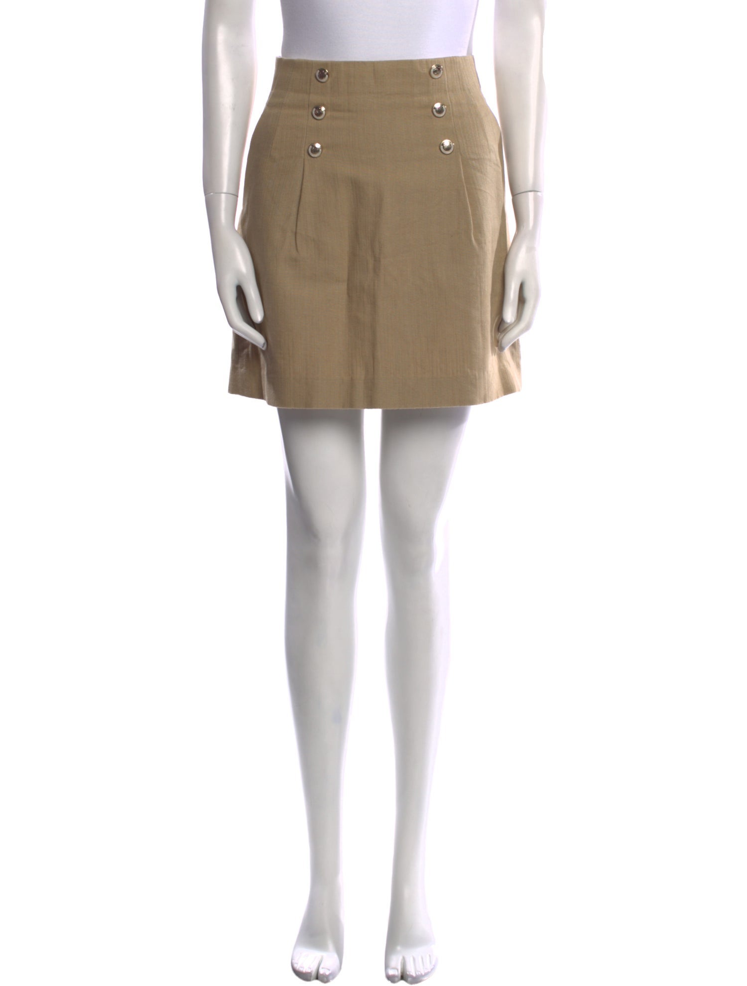 Sandro Pleated Accents Mini Skirt