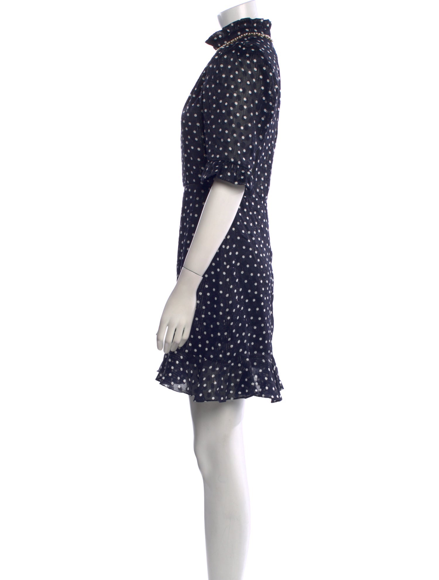 Sandro Polka Dot Print Mini Dress