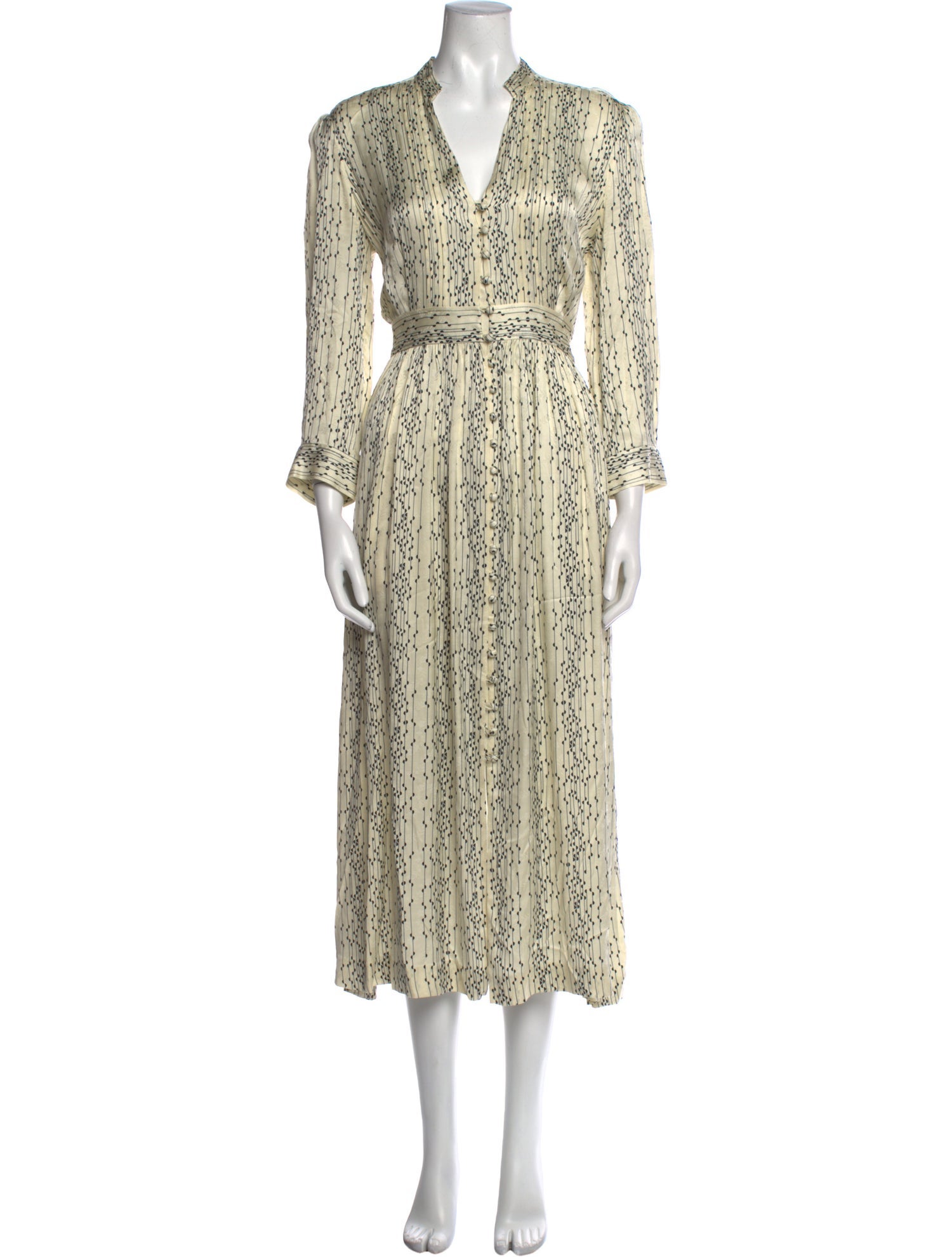 Sandro Printed Long Dress