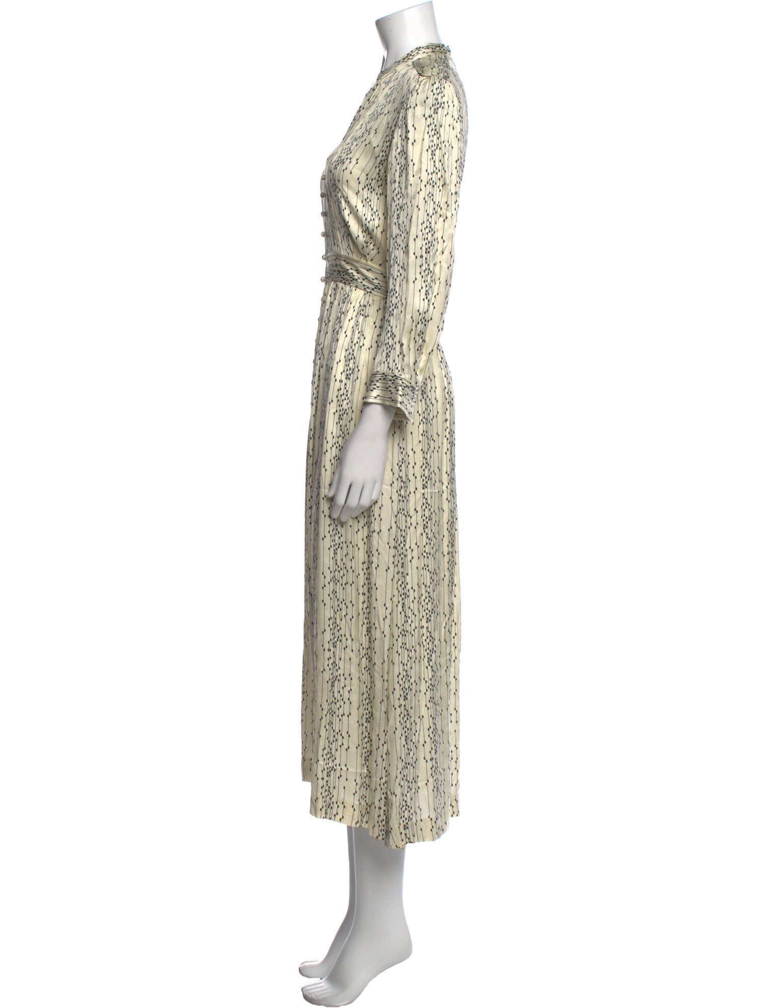 Sandro Printed Long Dress