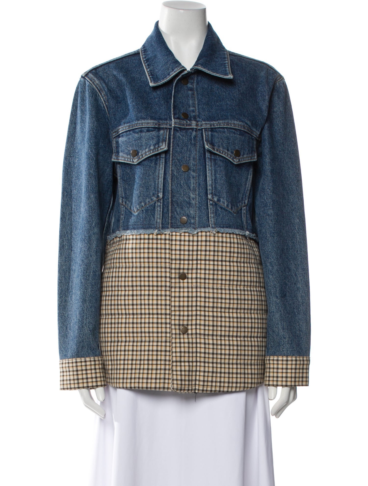 Sandro Plaid Print Blazer