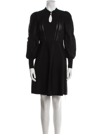 Sandro Mock Neck Mini Dress