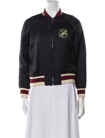 Sandro Graphic Print Bomber Jacket