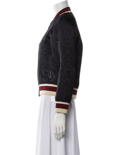 Sandro Graphic Print Bomber Jacket