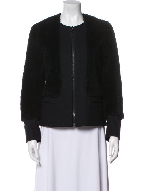Sandro Wool Fur Jacket