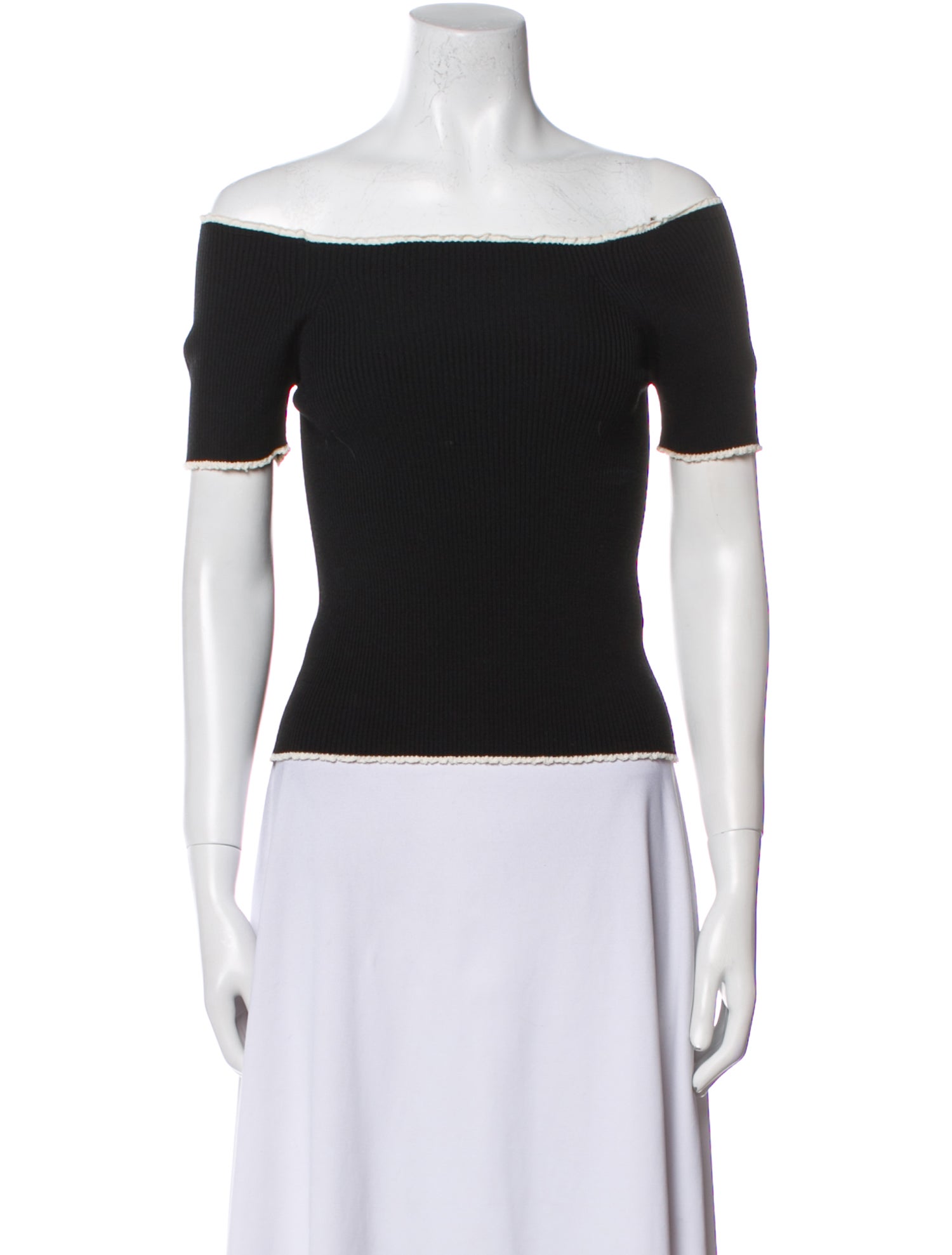 Sandro Off-The-Shoulder Short Sleeve Top