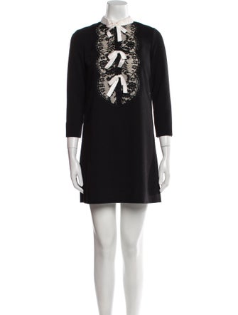 Sandro Printed Mini Dress