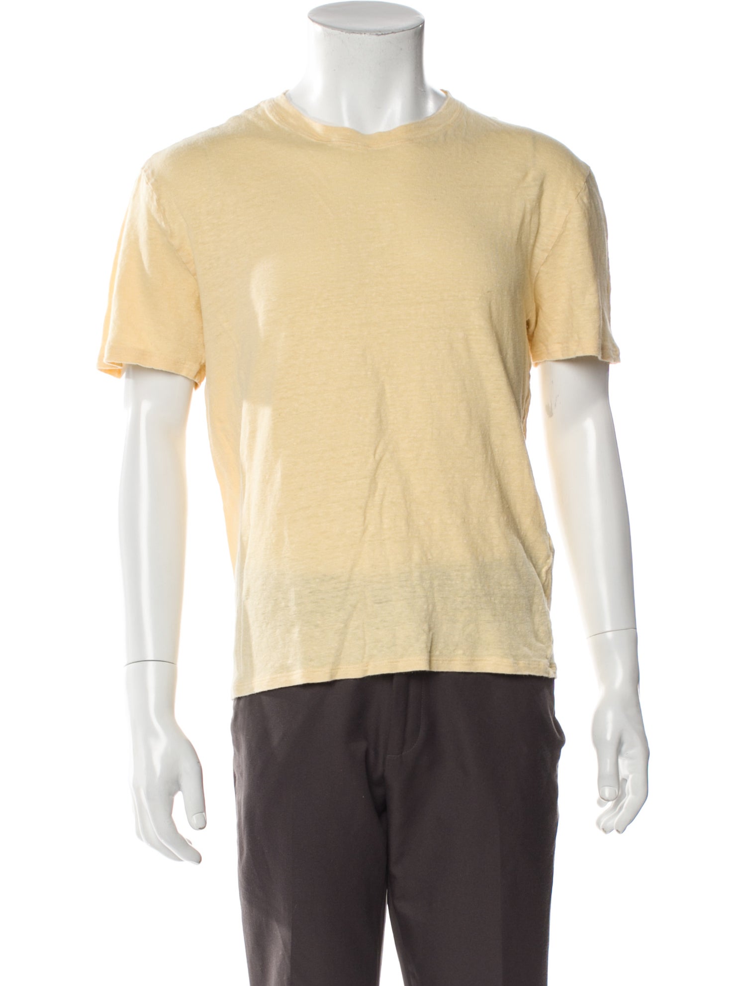 Sandro Linen Crew Neck T-Shirt