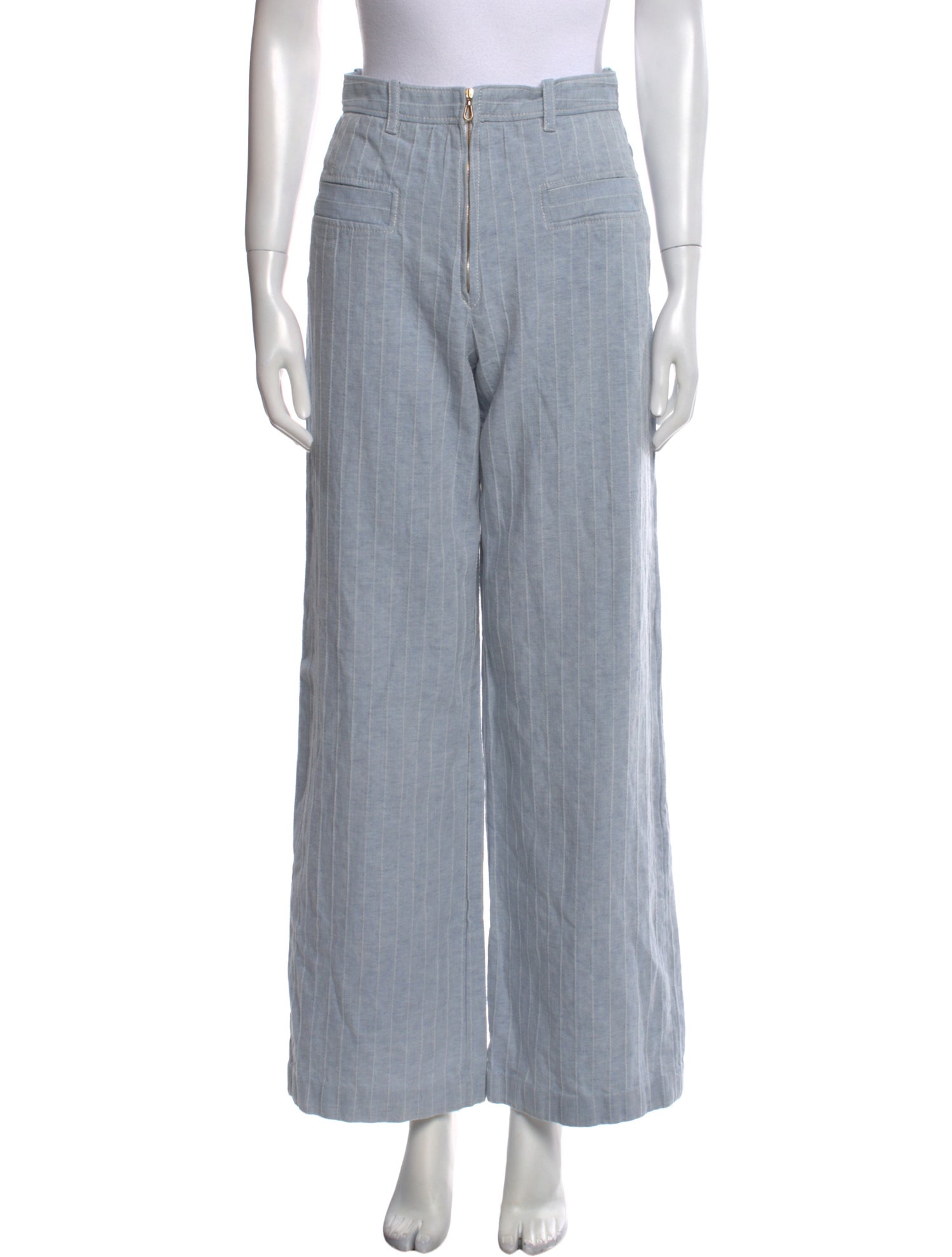 Sandro Striped Wide Leg Pants
