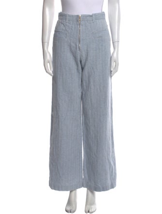 Sandro Striped Wide Leg Pants