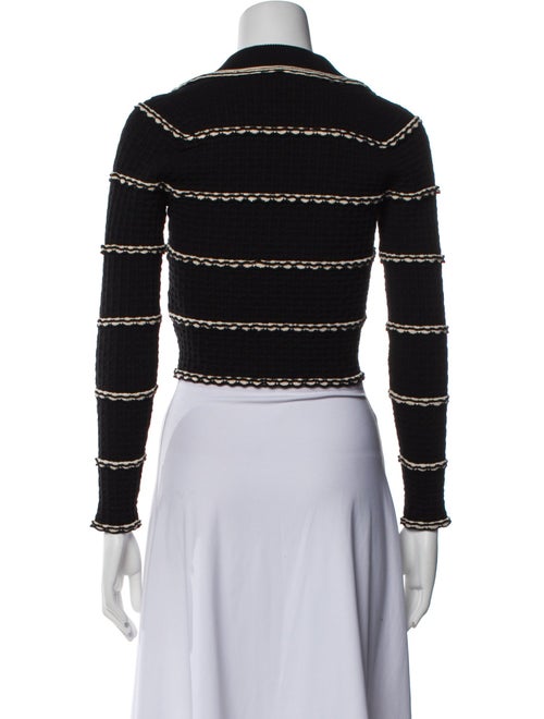 Sandro Striped V-Neck Sweater