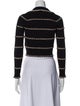 Sandro Striped V-Neck Sweater