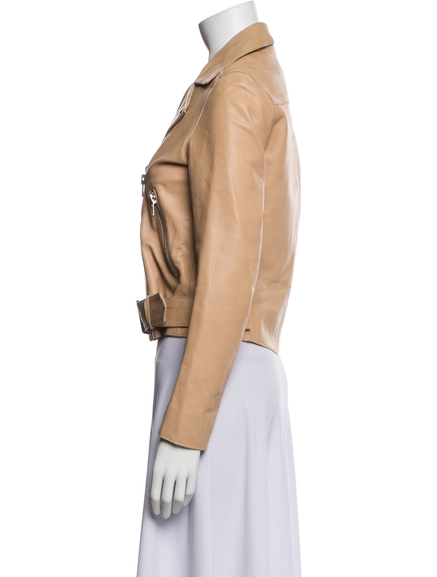Sandro Leather Biker Jacket