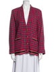 Sandro Wool Plaid Print Blazer