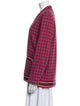 Sandro Wool Plaid Print Blazer