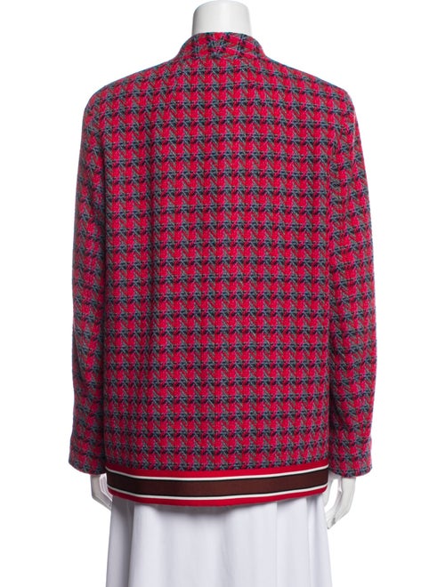 Sandro Wool Plaid Print Blazer