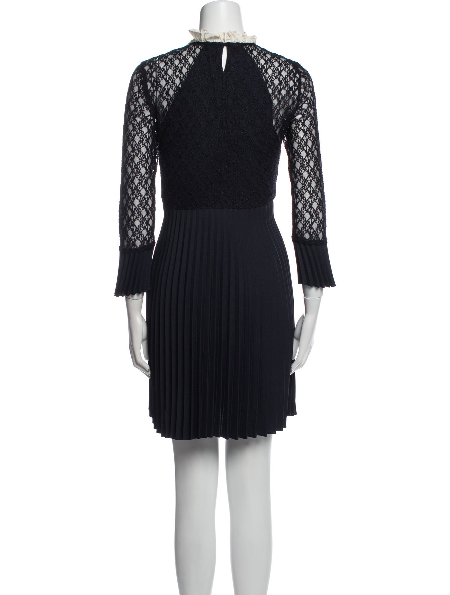 Sandro Lace Pattern Knee-Length Dress