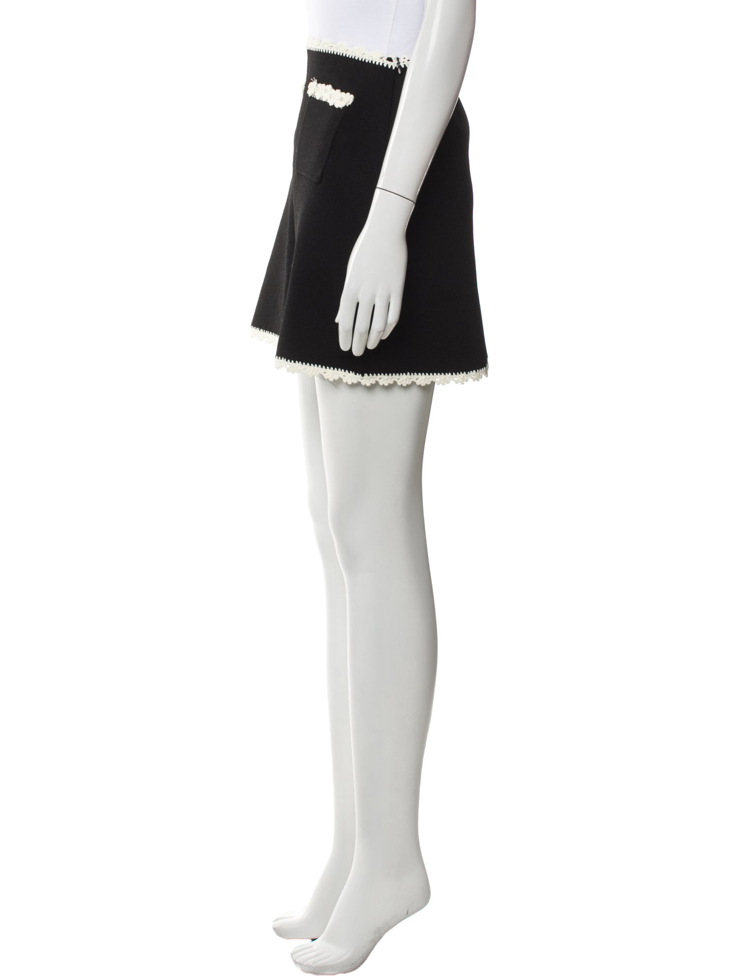 Sandro Studded Accents Mini Skirt