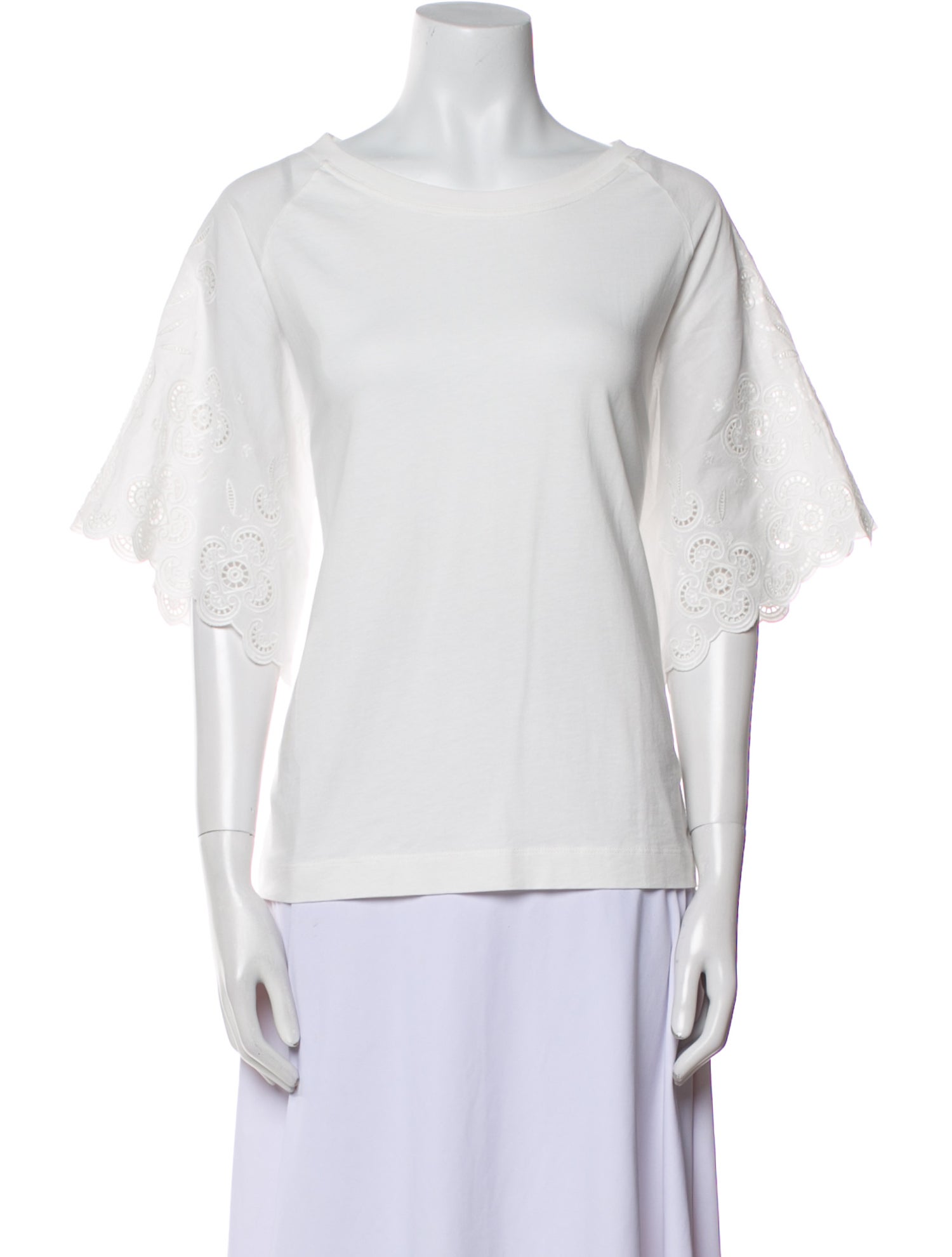 Sandro Bateau Neckline Short Sleeve T-Shirt