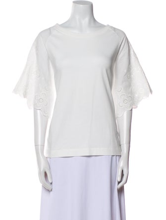 Sandro Bateau Neckline Short Sleeve T-Shirt
