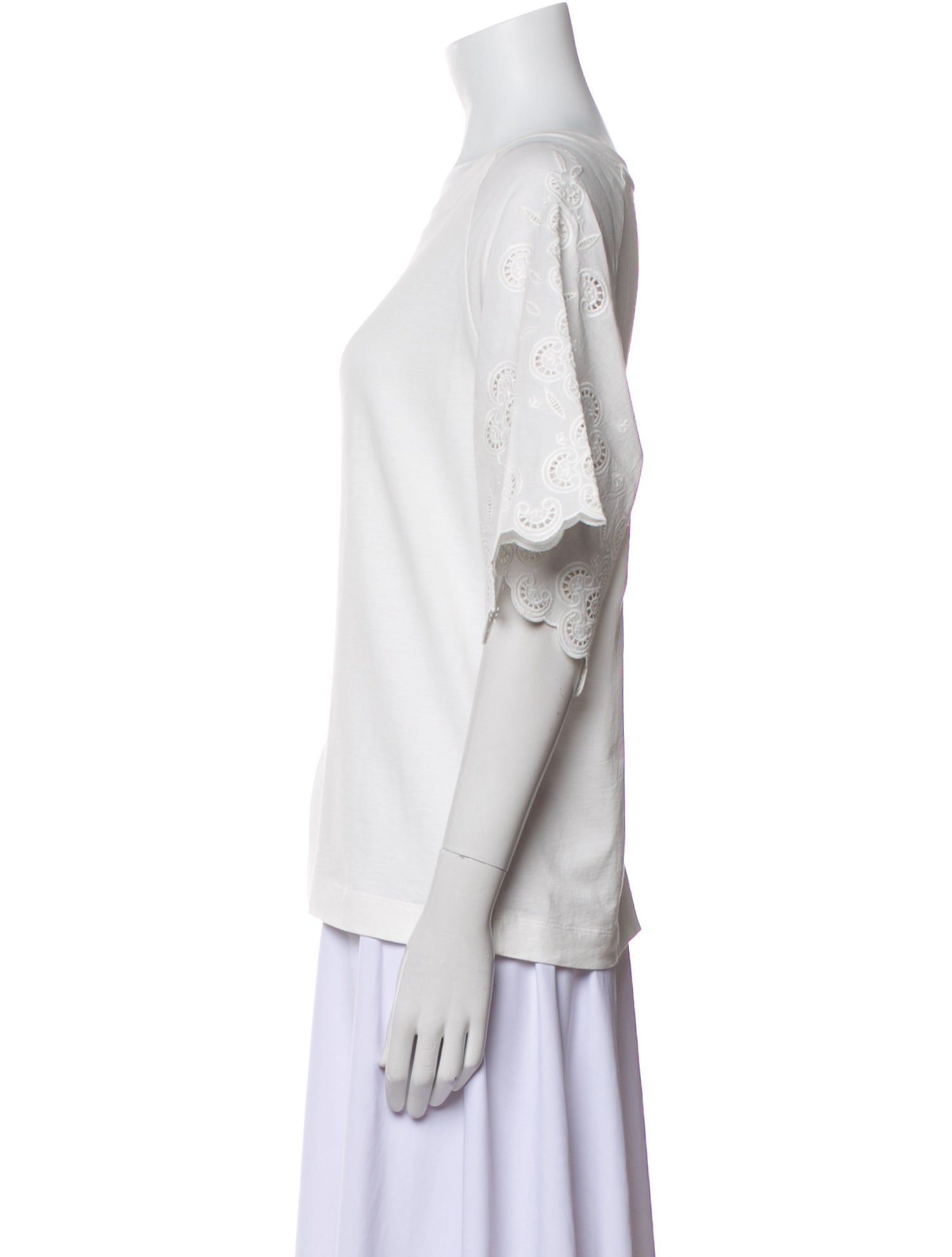 Sandro Bateau Neckline Short Sleeve T-Shirt