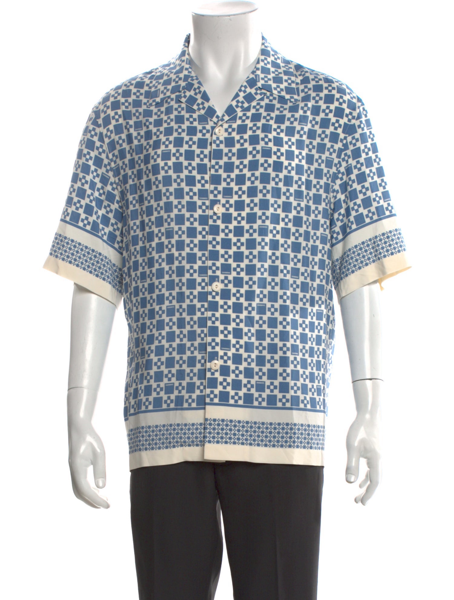 Sandro Printed Short Sleeve Shirt
