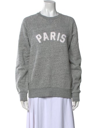 Sandro Graphic Print Crew Neck Sweatshirt