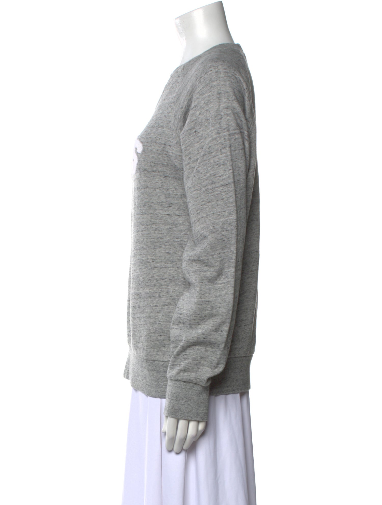 Sandro Graphic Print Crew Neck Sweatshirt