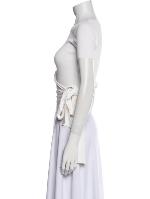 Sandro Crew Neck Short Sleeve Crop Top