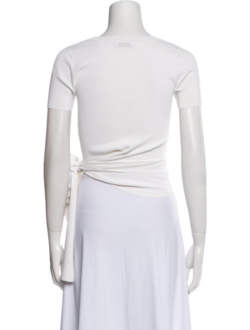 Sandro Crew Neck Short Sleeve Crop Top