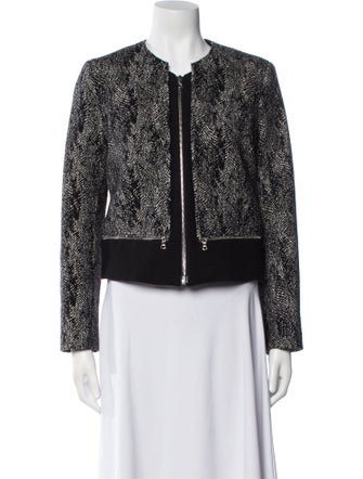 Sandro Tweed Pattern Evening Jacket