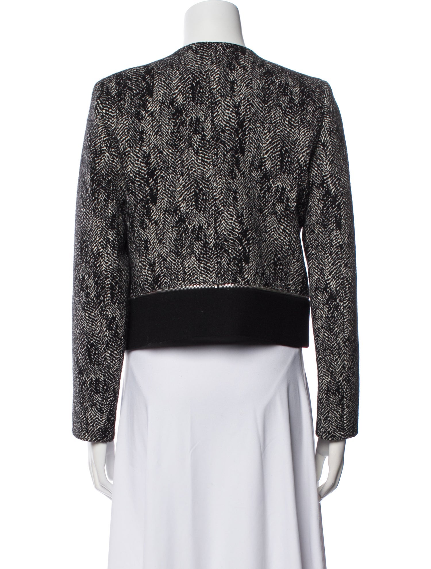 Sandro Tweed Pattern Evening Jacket