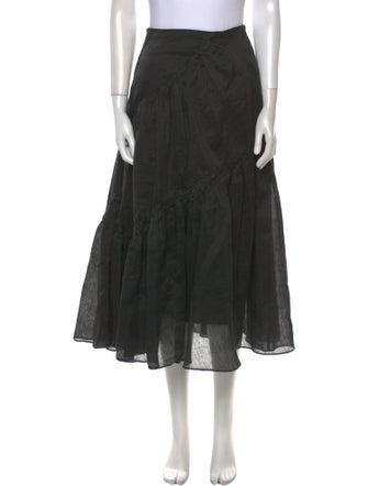 Sandro Linen Midi Length Skirt