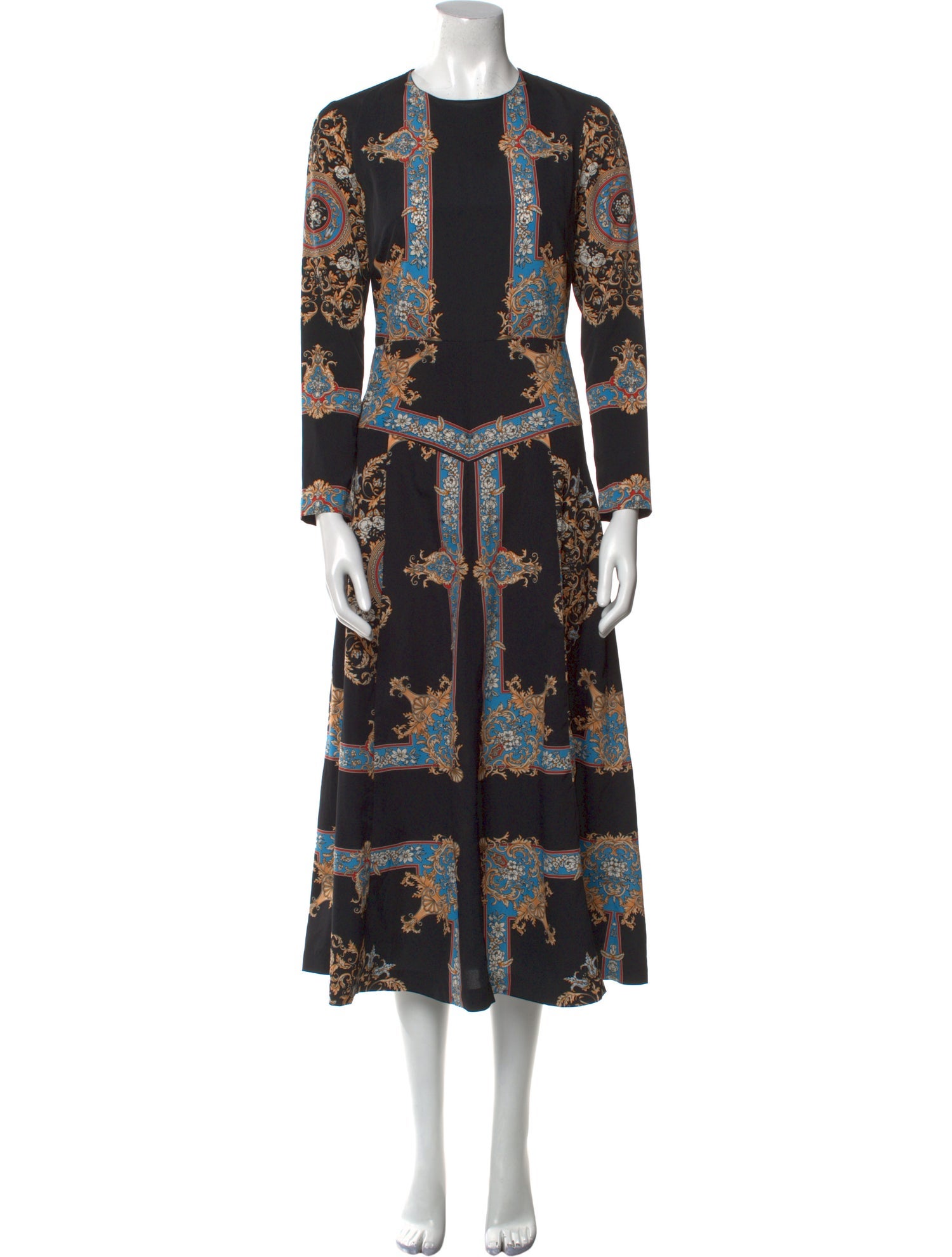 Sandro Paisley Print Long Dress
