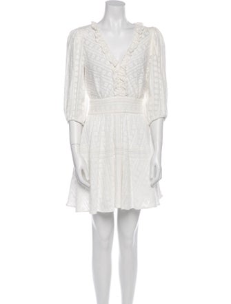 Sandro V-Neck Mini Dress