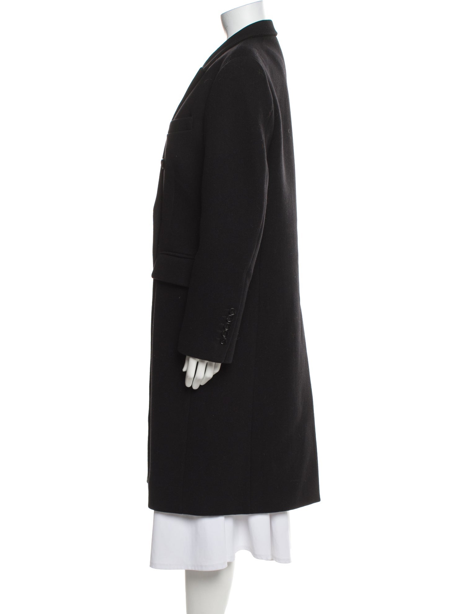 Sandro Virgin Wool Peacoat