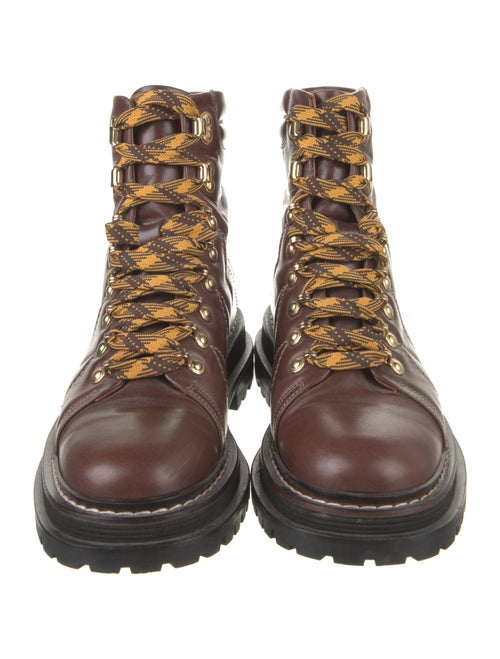 Sandro Leather Combat Boots