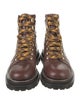Sandro Leather Combat Boots