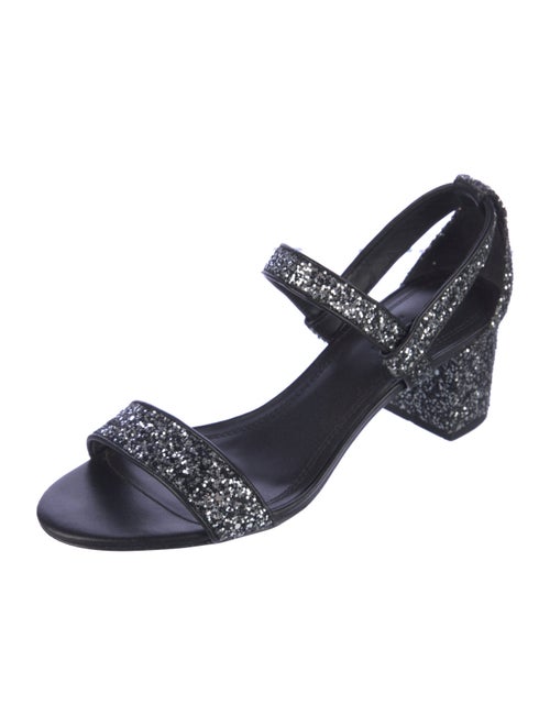Sandro Glitter Glitter Accents Slingback Sandals