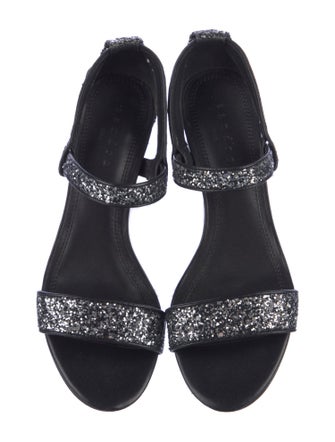 Sandro Glitter Glitter Accents Slingback Sandals