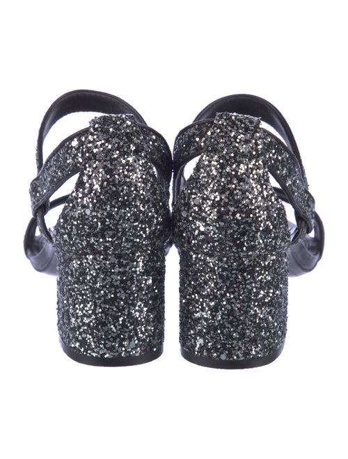 Sandro Glitter Glitter Accents Slingback Sandals