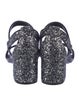 Sandro Glitter Glitter Accents Slingback Sandals