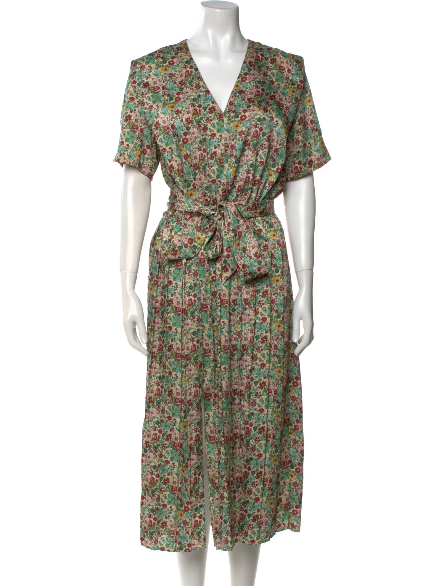 Sandro Floral Print Long Dress