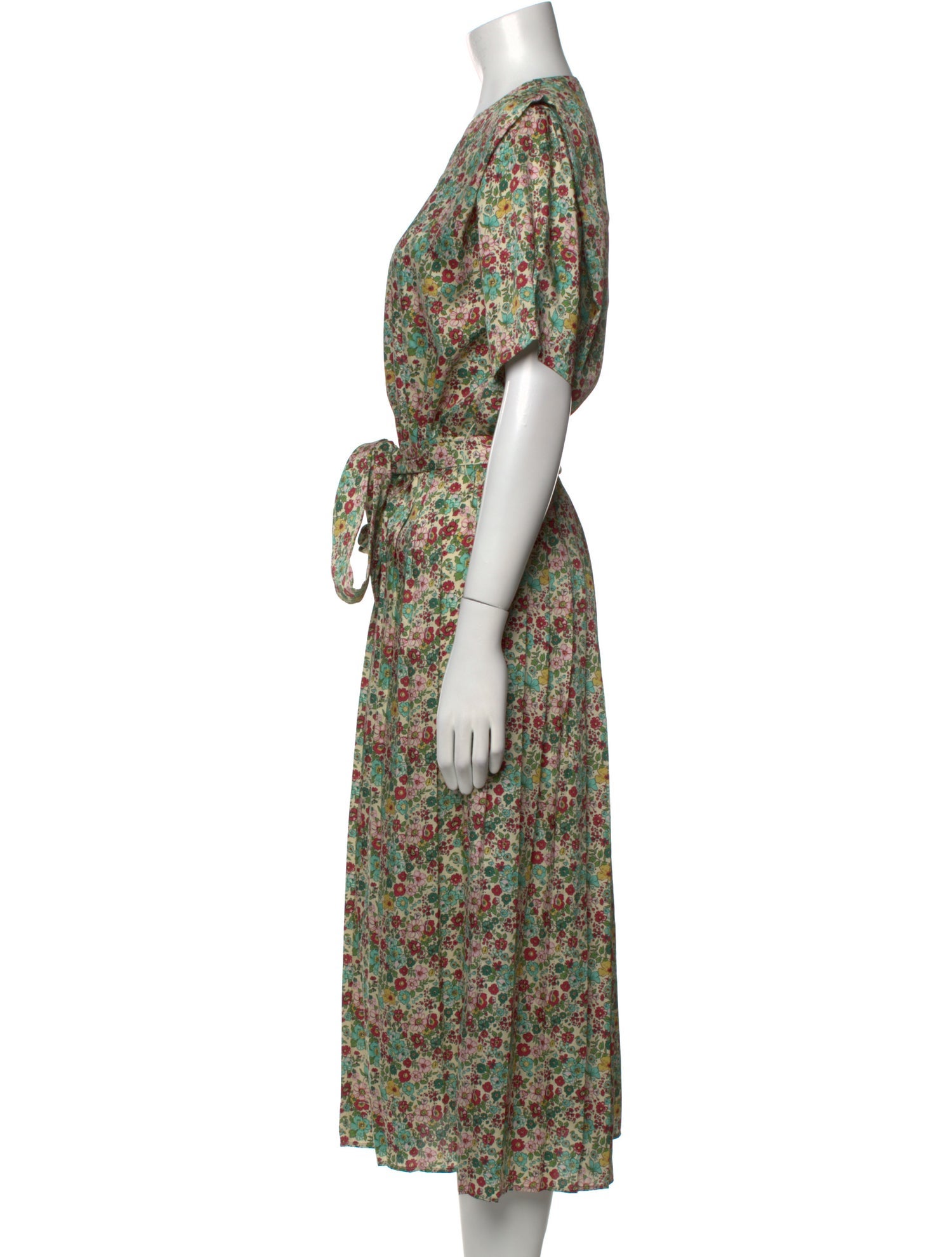 Sandro Floral Print Long Dress