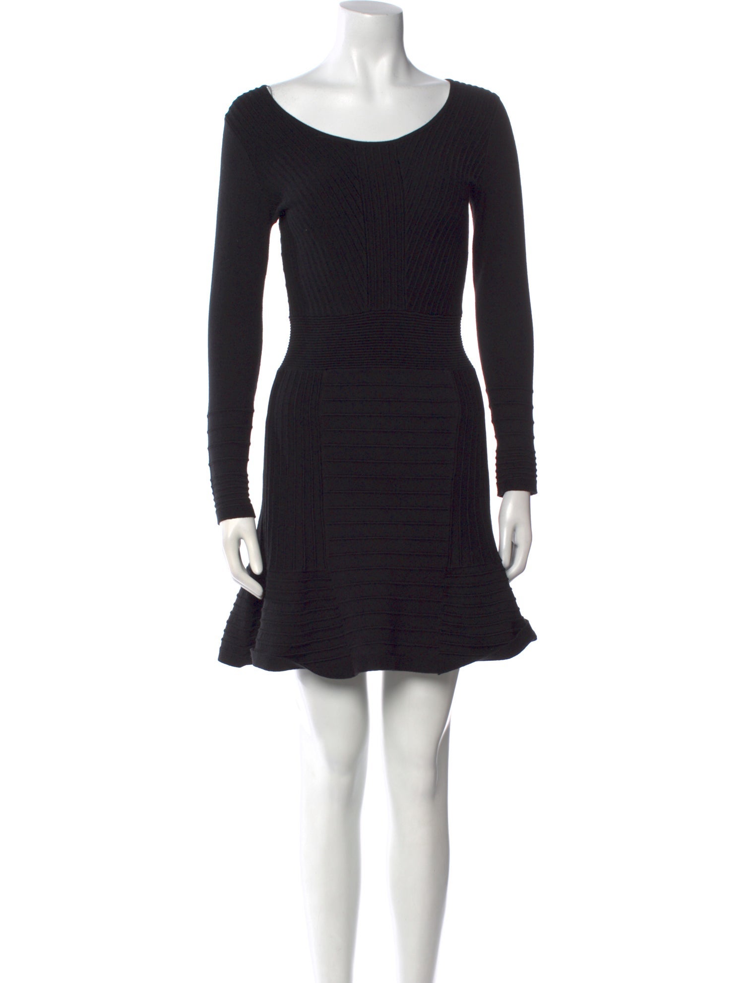 Sandro Bateau Neckline Mini Dress
