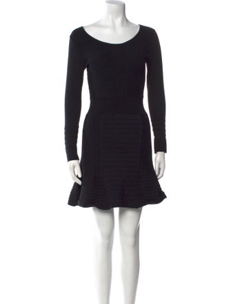 Sandro Bateau Neckline Mini Dress