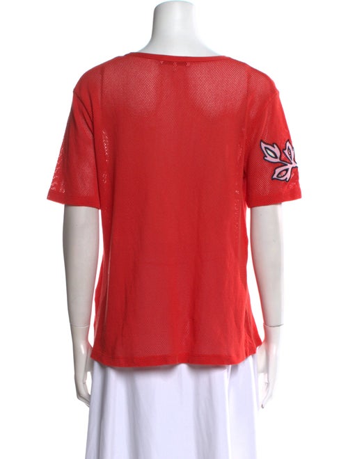 Sandro Graphic Print Scoop Neck T-Shirt