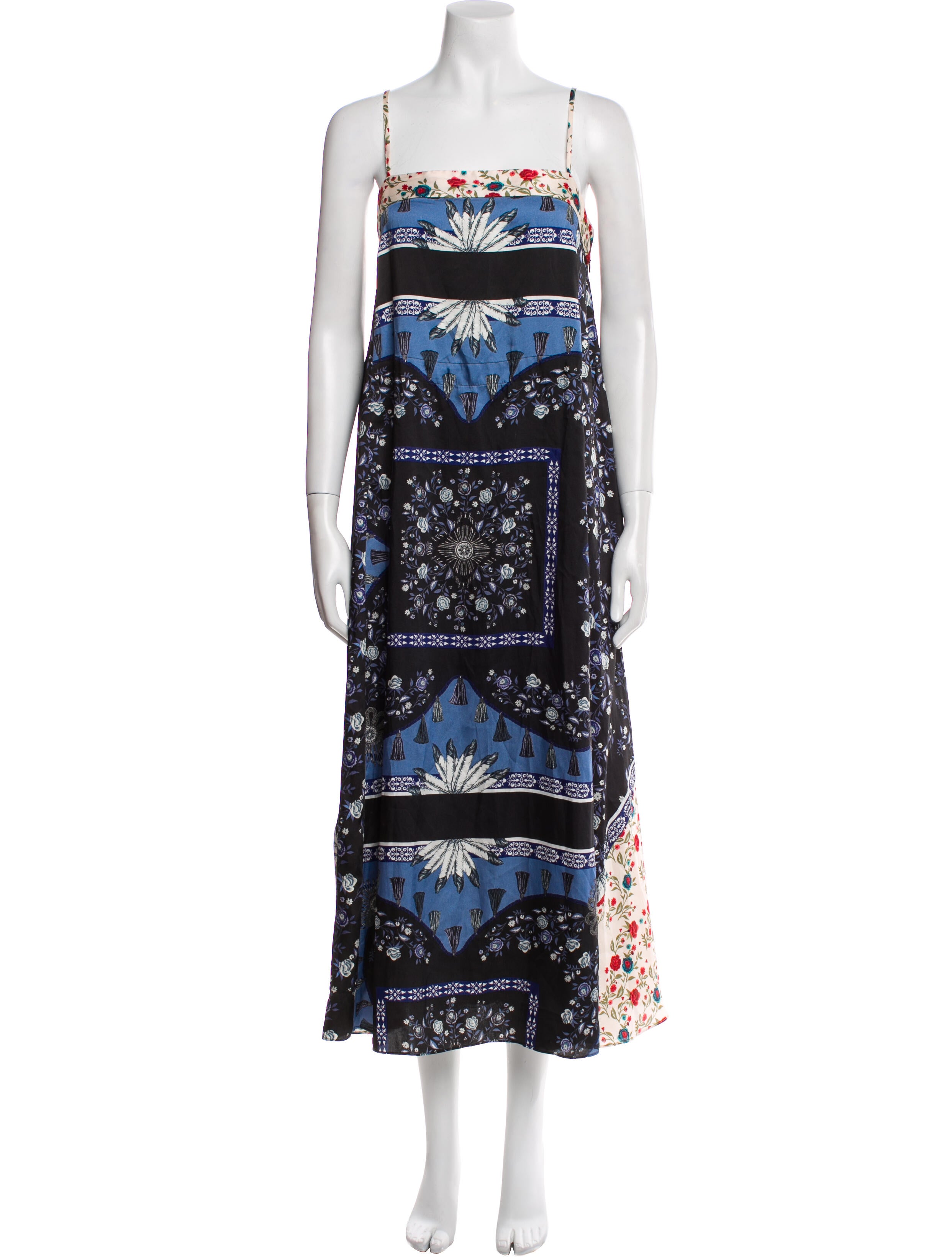 Sandro Floral Print Long Dress w/ Tags