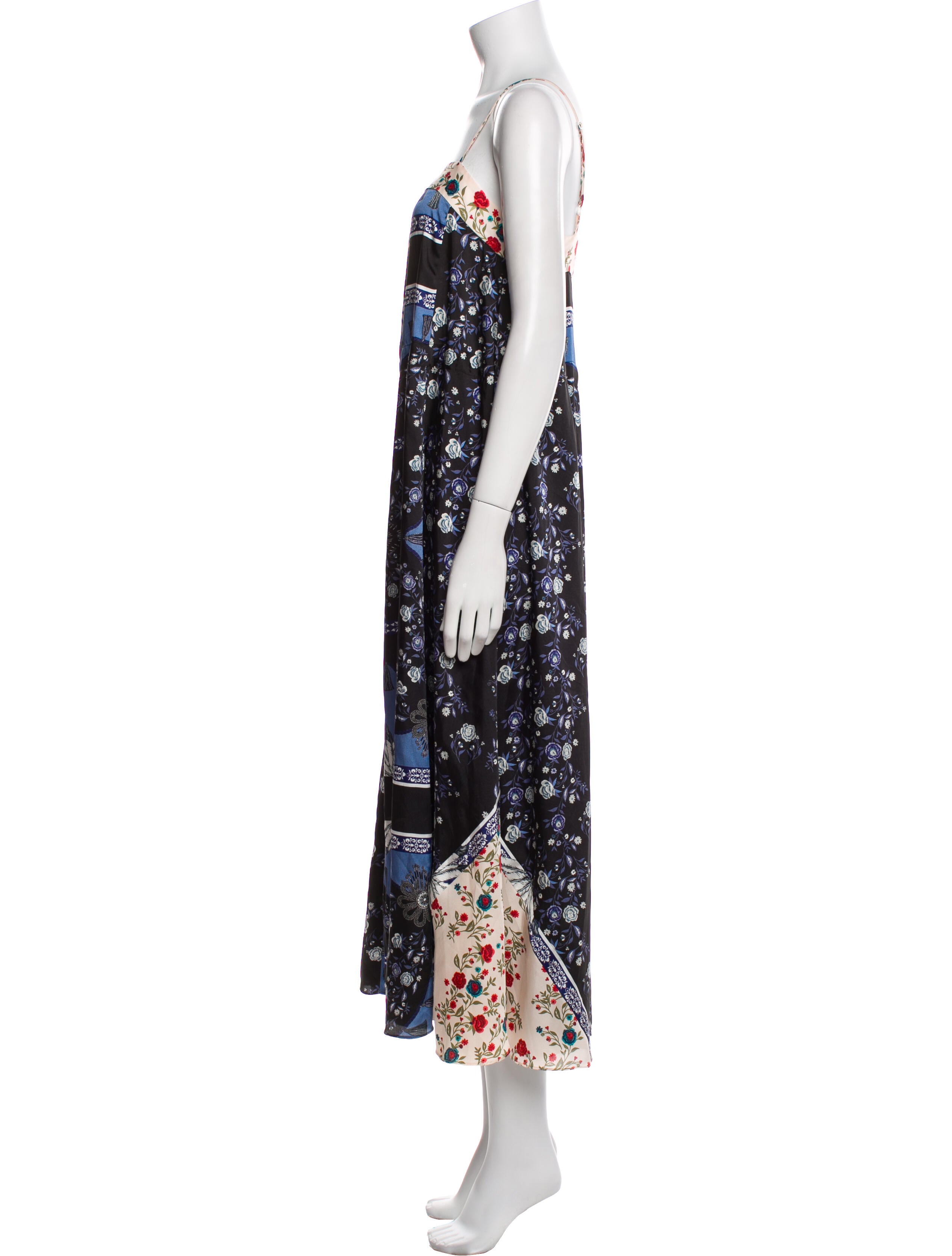 Sandro Floral Print Long Dress w/ Tags