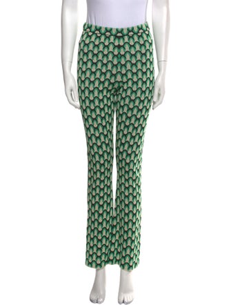 Sandro Printed Straight Leg Pants